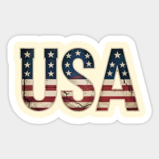 USA US Flag Patriotic 4th of July America Sticker